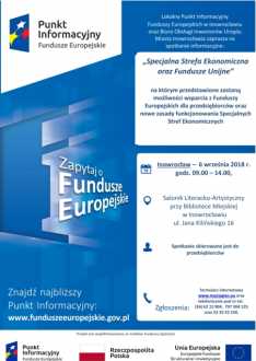 Spotkanie informacyjne „Specjalna Strefa Ekonomiczna oraz Fundusze Unijne”